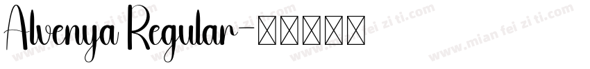 Alvenya Regular字体转换